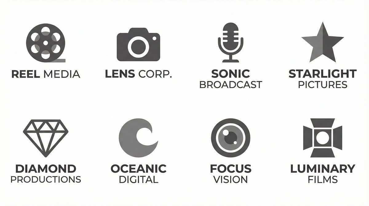 丝瓜视频合作影视品牌Logo墙